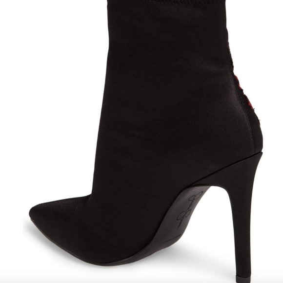 Jessica Simpson Womens Black  Stretch Bootie NEW - Picture 2 of 4